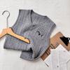 Suéter para niños, chaleco, primavera 2025, nuevo, top combinable, elegante, de punto para bebé, moda para mujer