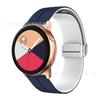 Para Samsung active2 pulseira de relógio de silicone bicolor 20/22mm fivela magnética dobrando fivela de silicone pulseira