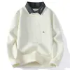Envío transfronterizo disponible: Suéter para Hombre Otoño e Invierno 2024, Estilo Nuevo con Cuello de Camisa, Tejido Grueso para Hombres