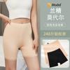Lanjing Modal pantalones de seguridad para mujer talla grande anti-luz verano leggings finos sin dobladillo encaje tres puntos cinco puntos