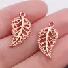 Pingentes de Liga de Folha de 6 Cores Acessórios para Joias DIY Atacado Pulseira de Prata Tibetana Vintage Brincos Pequenos Charms