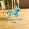 2026 Enfeites de Cavalo de Vidro Decorações Penduradas Decorações de Mesa Mesa de Sala de Estar Animais Mini Fofos Pequenos Enfeites de Vidro