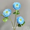 Flores Artificiais Azuis para Casamento Flores Falsas de Teto Decoração de Casamento Parede de Flores Arranjo de Flores de Chão para Casamento Materiais para Arranjo de Flores de Seda