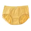 Bragas de Cintura Media con Ribete de Encaje para Mujer, Entrepierna de Algodón Puro, Jacquard Transpirable, Estilo Juvenil, Ropa Interior Cómoda sin Costuras