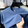 2026 Nueva Camiseta de Verano Estilo Coreano de Cinco Mangas/Mangas Medias para Mujer Versátil Adelgazante Cuello Redondo Top Manga Corta Hombre