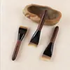 Brocha para Base de Maquillaje Líquida con Forma de Cola de Pez, Aplicador Ultra Fino Sin Costuras de Nogal, Brocha de Maquillaje para Base No Absorbente, Brocha para Mascarilla, Brocha de Maquillaje Cangzhou