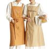 Delantal de Letras Impermeable Estilo Ins Simple Chaleco sin Mangas de Cocina para Hornear con Cordones Delantal Resistente a la Suciedad y al Aceite