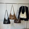 Bolso para Mujer Moda Nicho Bolso Tote con Cadena Nuevo Gran Capacidad Versátil Bolso Cruzado Textura Se Puede Usar como un Solo Hombro o Mochila