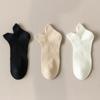 Calcetines 95% algodón para niñas calcetines deportivos en forma de U boca oreja elevación malla protectora transpirable desodorante color caramelo sin costuras tubo corto finos