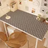 Alfombrilla de escritorio de cuero estilo Ins, color menta, crujiente y con puntos, adecuada para uso en oficina, impermeable e ideal para dormitorios estudiantiles o mesas de comedor.
