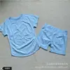 Camiseta de Manga Curta DFYNE Mais Vendida para Yoga, Alta Elasticidade, Sem Costura, Ultramacia, Shorts Fitness Esportivos Levanta Bumbum, Conjunto para Corrida e Yoga