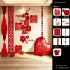 Decoração de Quarto de Casamento Adereços de Decoração de Casamento Casa Nova Casamento Quarto de Casamento Sala de Estar Parede de Fundo Banners de Personagens Suprimentos para Casamento