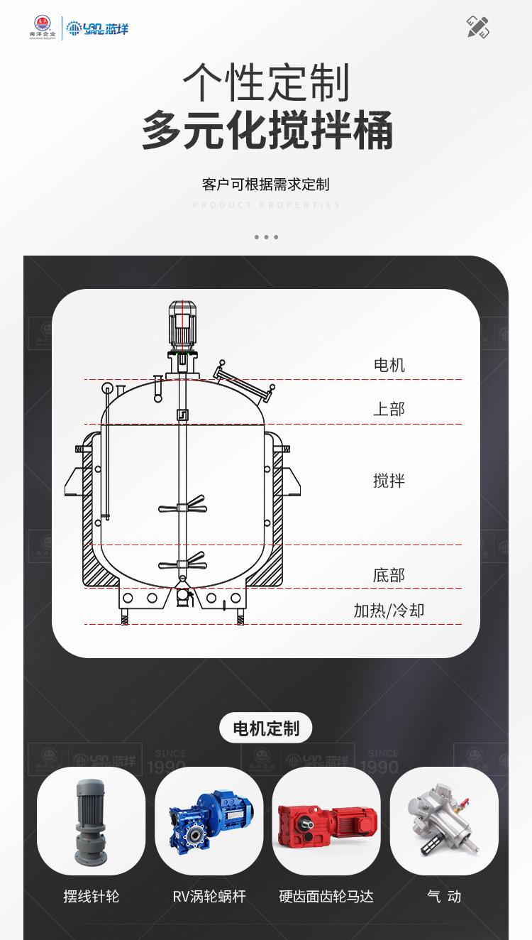 南洋搅拌桶——电加热真空乳化反应_0