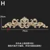 Dongyang Tallado en Madera Estilo Europeo Calcomanía Accesorios para Muebles Flores para Puertas de Madera Tallado Fino Calcomanías para Puertas de Gabinete Flores para Cabeceras Calcomanías de Madera Maciza Decoración