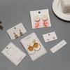 Cem peças! Cartões para brincos cartolina para brincos colar joias papelão etiquetas penduradas papel acessórios DIY