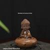 Buda incenso queimador cerâmica estátua de Buda placa incenso queimador torre incenso placa incenso de uso duplo queimador Zen forno mudar estilo retro