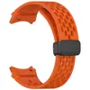 Para Samsung Galaxy Watch7 Fivela Dobrável Pulseira FE Car Line Silicone Pulseira 5 6 Furos