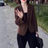 24990 Da Ai Mei Yi Yuan 2026 Otoño Nuevo Blazer de Lana Moderno de Corte Entallado para Mujeres Menudas