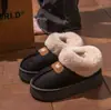Novas Pantufas de Algodão Pelúcia Ultra Macias e Quentes com Solado Grosso para Uso Externo com Salto e Sensação de Cocô Antiderrapantes Casais Botas de Neve para Homens