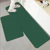 Tapete de Piso para Cocina de Lodo Diatómico Transfronterizo Tira Larga Absorción de Agua Absorción de Aceite Secado Rápido Antideslizante Almohadilla para Pies Juego de Tapetes para Puerta de Cocina de Color Sólido