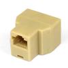 Yongwei RJ45 rede de três vias cabeça 8P8C cristal cabeça 8-core cabo de rede um-dois divisor de conector de par de extensão