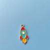 Serie de astronautas de dibujos animados DIY moda nacional aceite goteo aleación colgante pendientes llavero colgante accesorios material paquete
