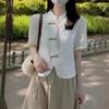 Un Conjunto Completo de Atuendos de Verano a Base de Sal, Estilo Ligero y Maduro, de Alta Gama, Nuevas Blusas Cheongsam de Estilo Chino, Trajes de Dos Piezas y Faldas