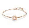 Pulsera Ojo del Diablo Versión Alta Shijia Adopta Elemento Swarovski Pulsera Cisne Cubo de Azúcar Inteligente Swarovski Anillo para Mujer