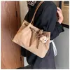 Moda Otoño Invierno Multitemporada Bolso de Gran Capacidad para Mujer 2026 Nuevo Bolso Tote Simple de Gamuza Bolso de Hombro Único de Moda para el Trabajo