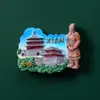 Souvenirs Turísticos de Xi'An Guerreros de Terracota de Qin Shihuang Pegatinas Magnéticas Shaanxi Creativos Imanes Estéreo para Refrigerador Magnético Metabo