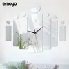 Estilo Europeo Creativo Espejo para el Hogar Pegatina de Pared Tridimensional Reloj de Pared Reloj Acrílico para Sala de Estar Reloj de Pared Decorativo DIY