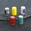 Accesorios para joyería DIY tubo con cuentas hechas a mano cuentas sueltas estilo retro tubo pequeño delgado cuentas de cerámica accesorios para pulsera venta al por mayor