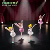 Chen Jun artesanato menina do balé plástico PVC artesanato chaveiro acessórios paisagem em miniatura Musgo ornamentos presente