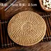 Alfombrilla de té hecha a mano alfombrilla para taza Rota tejida alfombrilla aislante para mesa de comedor alfombrilla para olla Alfombrilla creativa para tazón alfombrilla anti-quemaduras alfombrilla para plato juego de té kung fu cero accesorios
