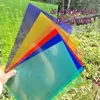 Celofán de color hecho a mano DIY lámina transparente dura transparente papel plástico colorido para niños papel electro-óptico PVC papel de color hecho a mano