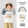 [Liquidación de Camisetas de Manga Larga] Ropa de Otoño Kaka Panda para Niños Camiseta Básica para Niños Tops de Primavera y Otoño para Niñas Bebé