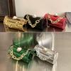 Bolso acrílico de moda transfronterizo para mujer 2024 nuevo bolso cilíndrico tipo caja brillante nicho hombro bandolera bolso para lápiz labial
