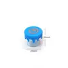 Frasco de Vidrio a Medida con Tapa de Silicona, Botella de Vidrio de Borosilicato Ahumado de Colores, Frasco Dispensador de Polvo, Kit de Materiales para Caja de Almacenamiento