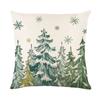 Fronha Estampada de Natal Pequena Fresca Poliéster Estampado Fronha Decorativa para Sofá de Casa Transfronteiriça Almofada de Quarto