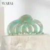 Grampo de Cabelo Wjia Estilo Francês de Acetato Espesso de Alta Qualidade para Mulheres, Grampo Grande para Coques na Parte de Trás da Cabeça, Presilha Tubarão