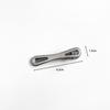 Presilha de bico de pato de níquel multiestilo DIY grampo de cabelo prata brilhante franja cabelo quebrado presilha lateral joia acessórios de cabelo