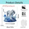 Nuevo Producto Creativo Transfronterizo: Encantadores Adornos Acrílicos 2D de Familia Elefante Blanco para Escritorio, Hogar y Decoración de Sala de Estar Manualidades