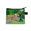 Monedero de Minecraft de Venta Caliente Transfronterizo, Mini Cartera Corta para Niños, Portallaves Portátil para Tarjeta de Acceso, Venta al por Mayor