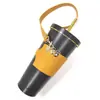 Juego de tazas de té de leche de venta caliente transfronterizo tamaño ajustable juego de tazas de cuero diámetro 75-95 mm juego de tazas de café versión mejorada