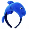 Lindas diademas de dibujos animados, divertidos sombreros de carpa y dinosaurio, diademas de tiburón súper adorables, perfectos para fotos, actuaciones de adultos y niños, y como accesorios para el cabello