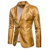 Comércio Exterior Primavera e Outono Estilo Corte Masculino Padrão Escuro de Castanha Terno Moda Blazer de Terno Masculino Slim Fit com Um Botão