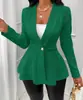 Jaqueta Feminina Jacquard Texturizada Grossa de Botão Único Slim Fit Manga Longa Estilo Férias Roupas Femininas Europeias e Americanas Transfronteiriças 2024
