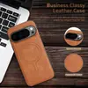 Aplicable a Funda para Teléfono Google Pixel 11ProXL 10/9A Carga Inalámbrica MagSafe Funda de Cuero Magnética para Coche