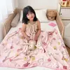 Categoria a Quilt de Verão para Soneca de Crianças em Creche Materna e Infantil, Quilt de Verão Tricotado com Sensação Fresca, Design de Desenho Animado, Lavável à Máquina, Adequado para Ar Condicionado de Verão