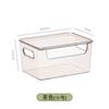Caixa de armazenamento para mesa cosméticos batom lanches cesta transparente produtos de skincare armário com espelho penteadeira artigos diversos caixa PET